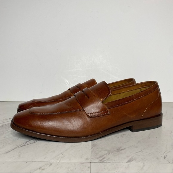 Steve Madden Darlton Cognac Leather Men’s Penny Loafer 10D - Picture 14 of 14
